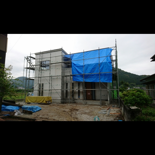 愛媛県　北宇和郡　新築　外装工事 画像